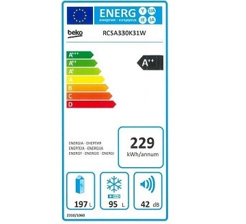 Beko RCSA 330 K31W spotřeba energie